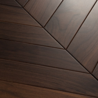 Паркет Елка Французская Lab Arte Chevron 487/397х90х14 /45° Орех Американский Селект Лак