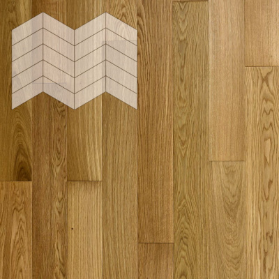 Паркет Елка Французская Lab Arte Chevron Дуб Рустик Масло Uv.S 400/328х125х14/3/60°