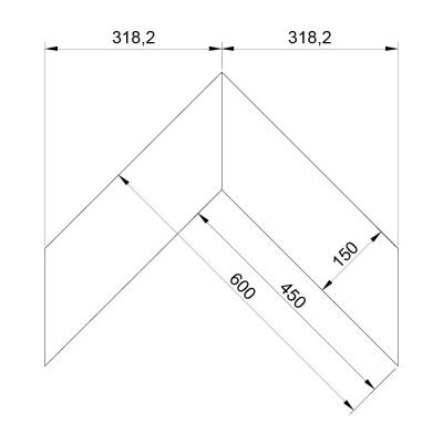 Паркет Елка Французская Lab Arte Chevron Дуб Натур Лаэрт Лак 600/450х150х14/3/45°